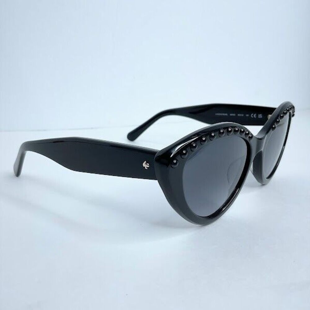 Kate Spade Sunglasses Black JUNI / S PEARL 80790  100% Authentic 55 18 140 FRAME - Picture 3 of 7